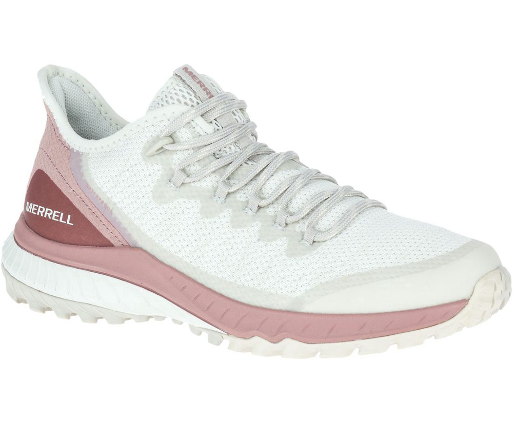 Merrell Hiking Shoes White/Pink - Bravada Waterproof - Womens 52QKZJSDY